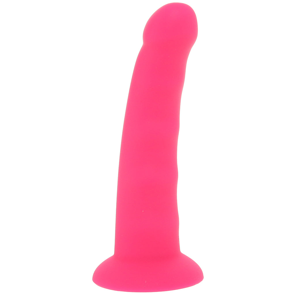 PinkCherry Premium 6.5 Inch Pink Silicone Wavy Dildo Dildo Sex Toys > G-Spot Dildos - Tophatter Daily Deals